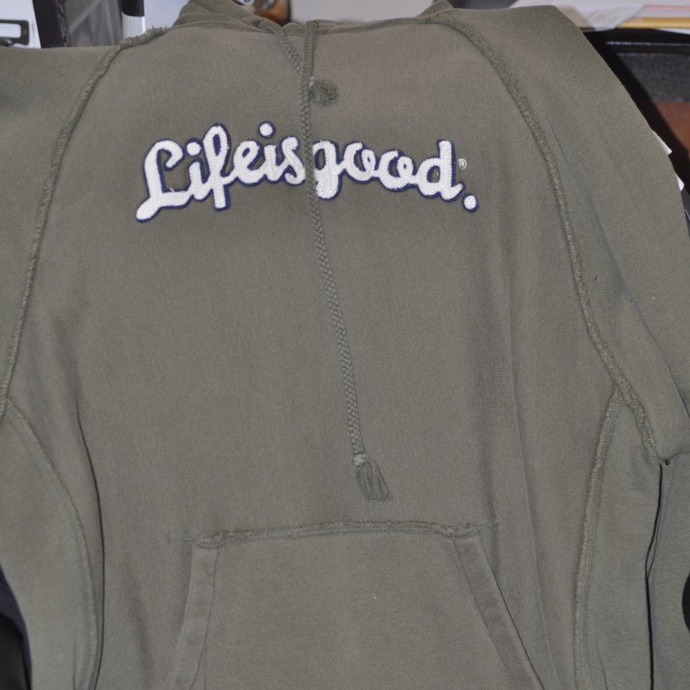 Hooded Life is Good Sweatshirt Size XL